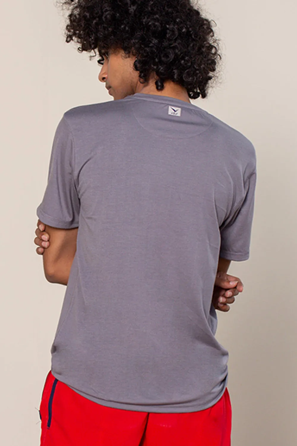 VOLO Bamboo Tee Smoke Gray "Retro VOLO Logo" 2.0