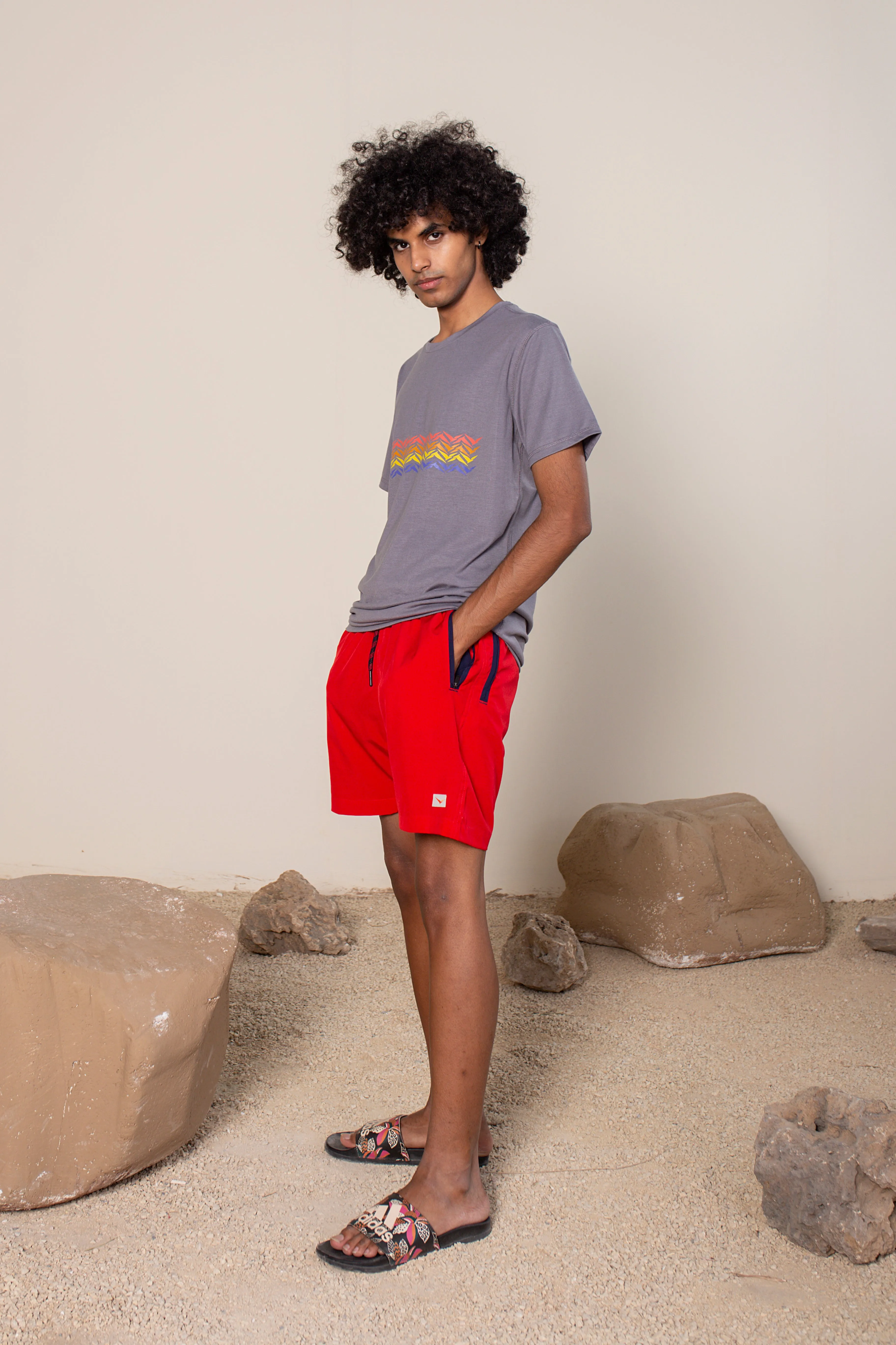 VOLO Bamboo Tee Smoke Gray "Retro VOLO Logo" 2.0