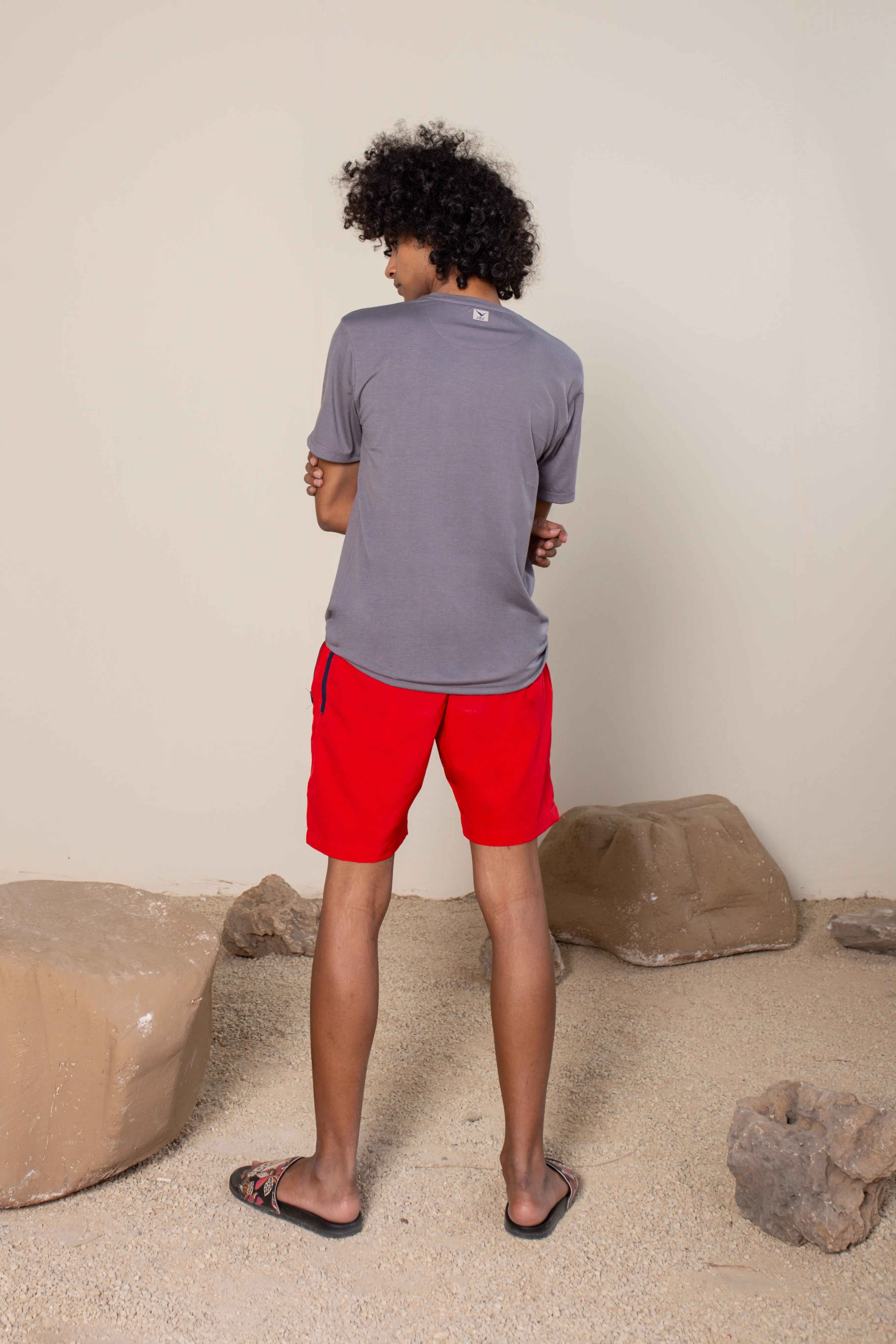 VOLO Bamboo Tee Smoke Gray "Retro VOLO Logo" 2.0