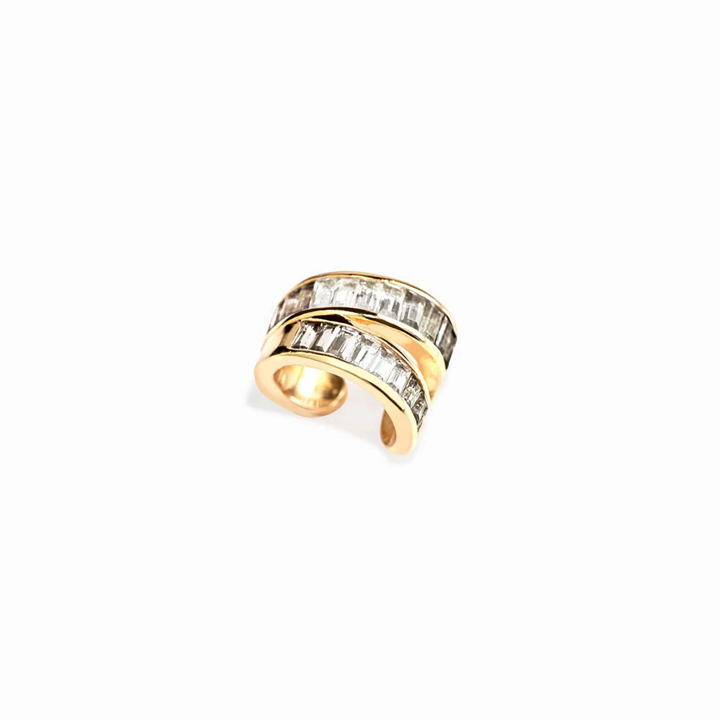 White Sapphire Ear Cuff