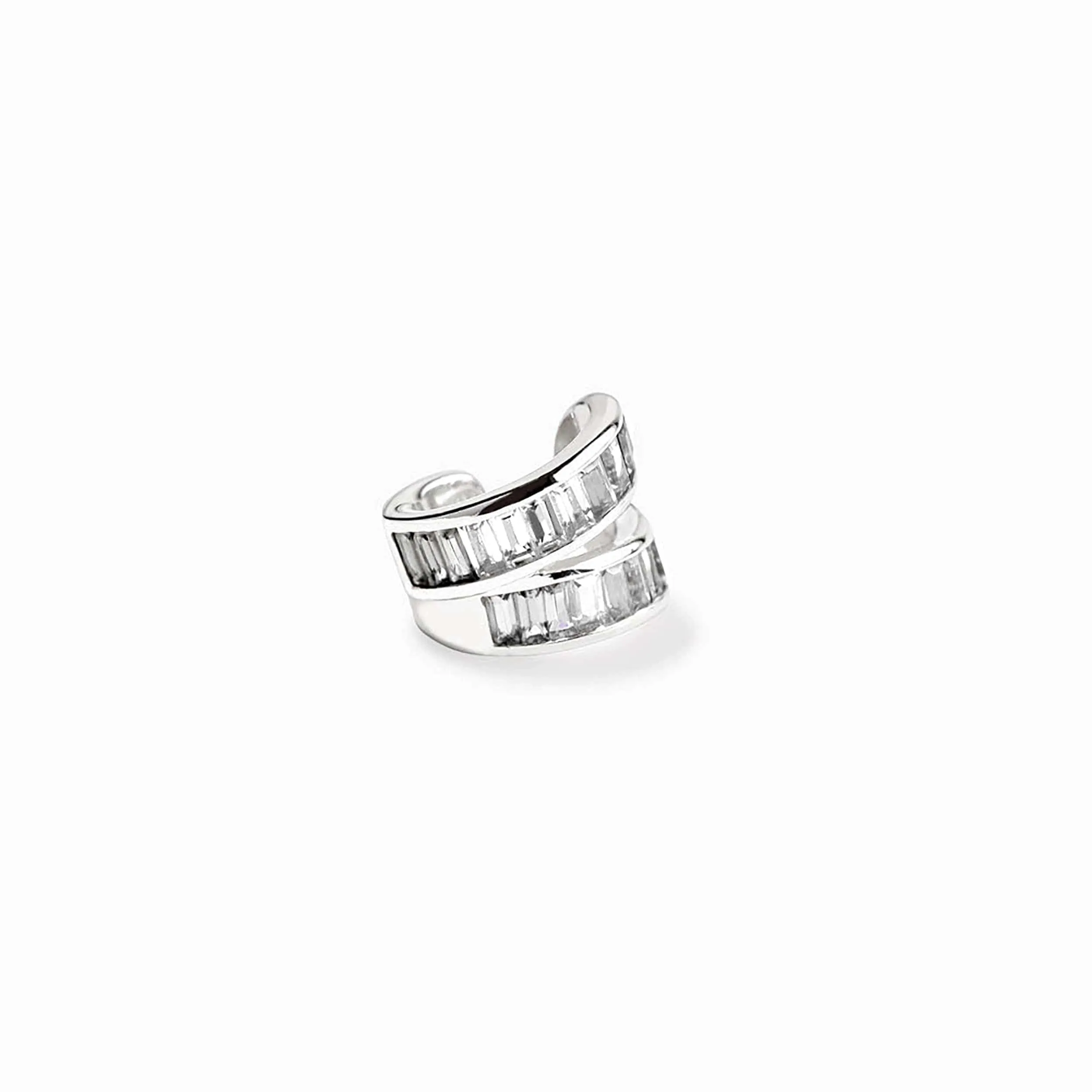 White Sapphire Ear Cuff