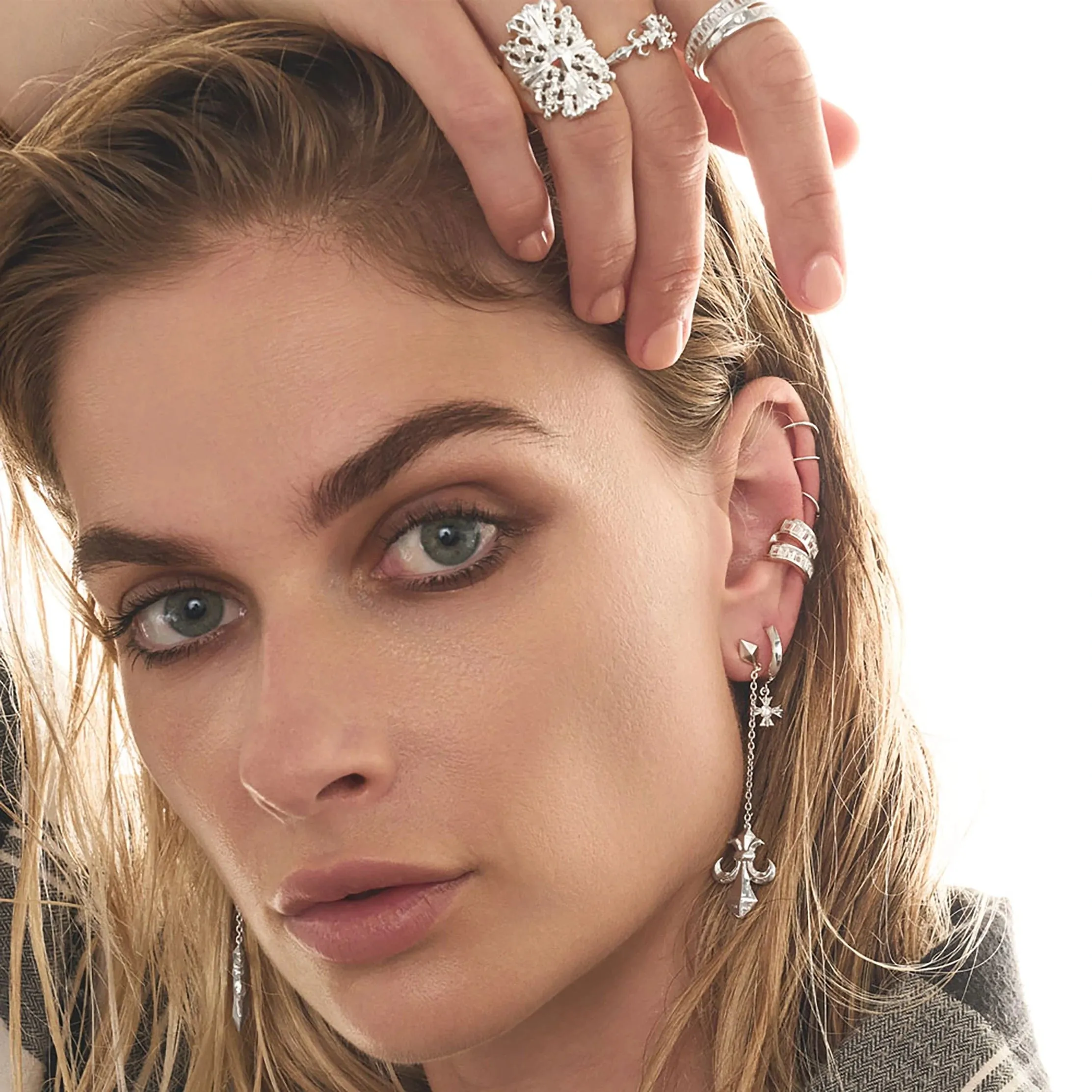 White Sapphire Ear Cuff
