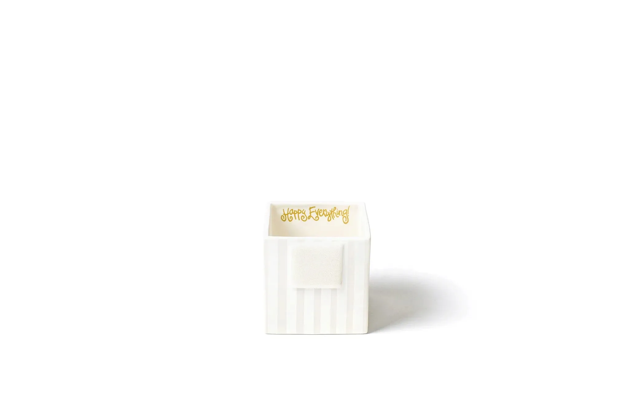 White Stripe Mini Nesting Cube Small