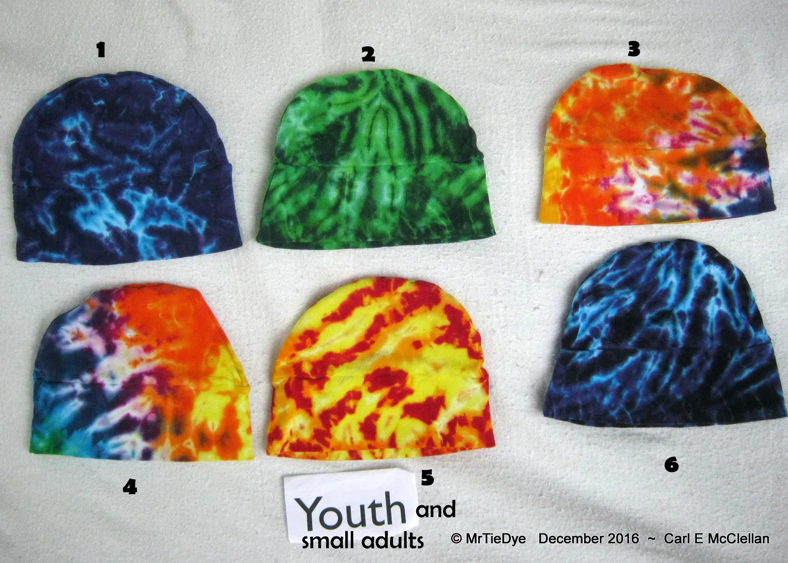 Youth Tie-Dye Beanie Cap      #2