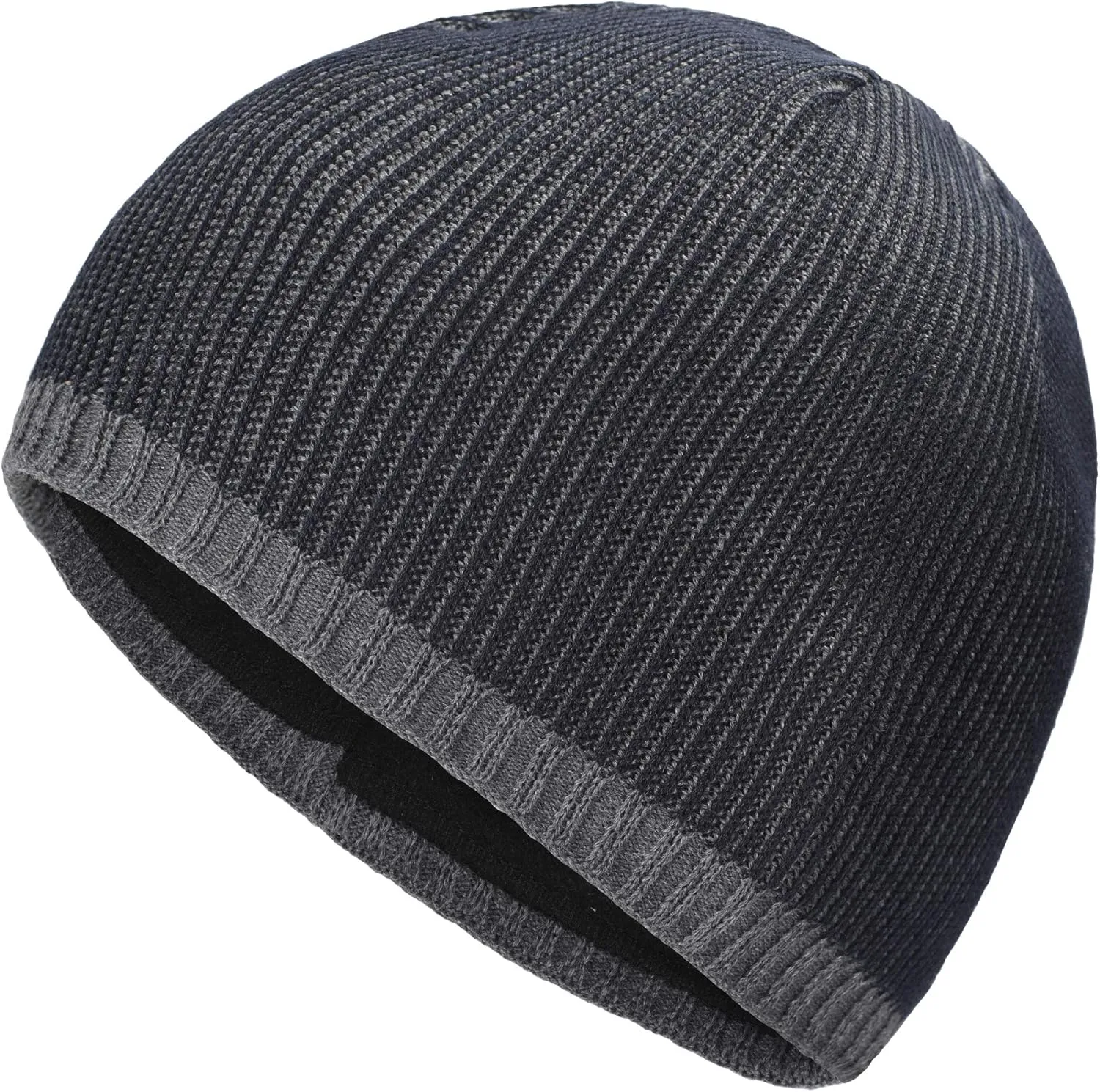 ZLYC Men Fashion Knit Fisherman Beanie Hat Winter Warm Thick Skull Cap