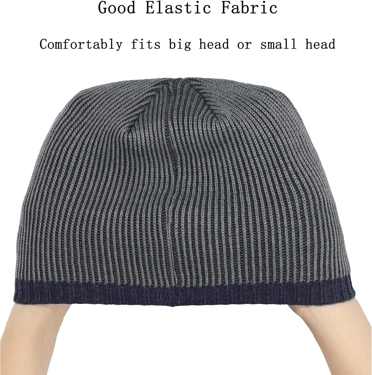 ZLYC Men Fashion Knit Fisherman Beanie Hat Winter Warm Thick Skull Cap