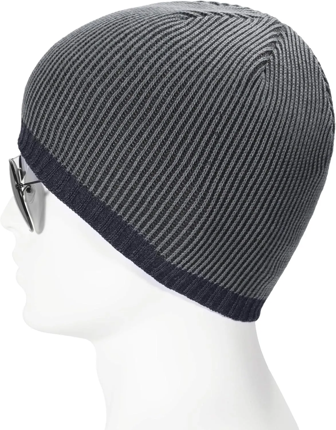 ZLYC Men Fashion Knit Fisherman Beanie Hat Winter Warm Thick Skull Cap